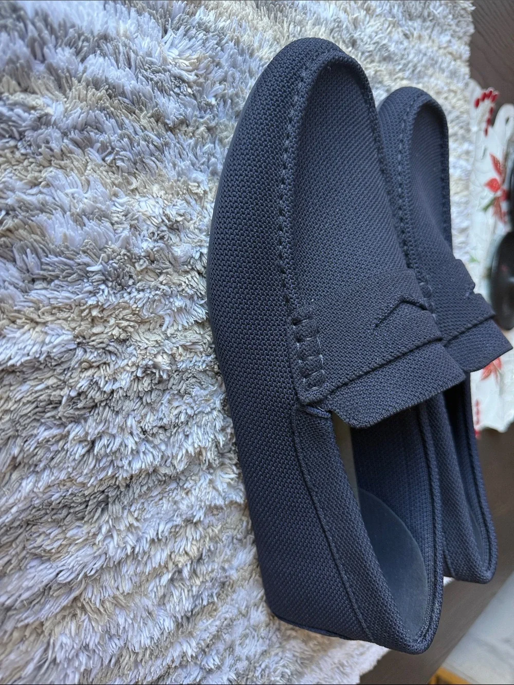 Peter Millar Men's Black Knit Quiet Luxury Slip-On Loafers